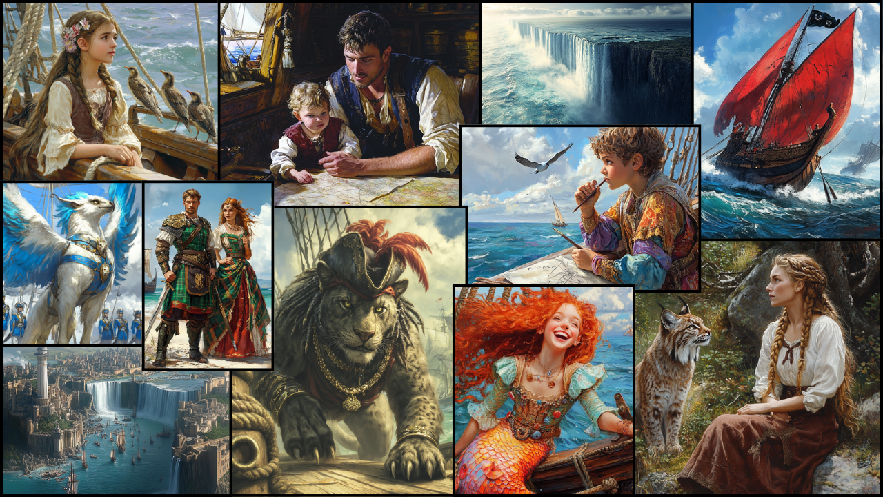Collage of pictures teasing elements of The Vivamancer's Song